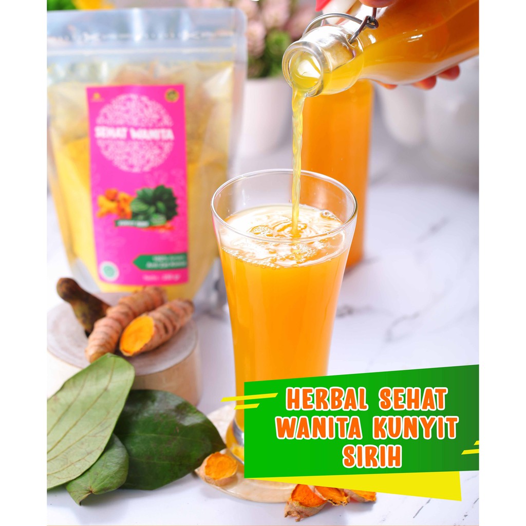 

Minuman Kesehatan Jamu Herbal Kunyit Sirih Sehat Wanita Instan