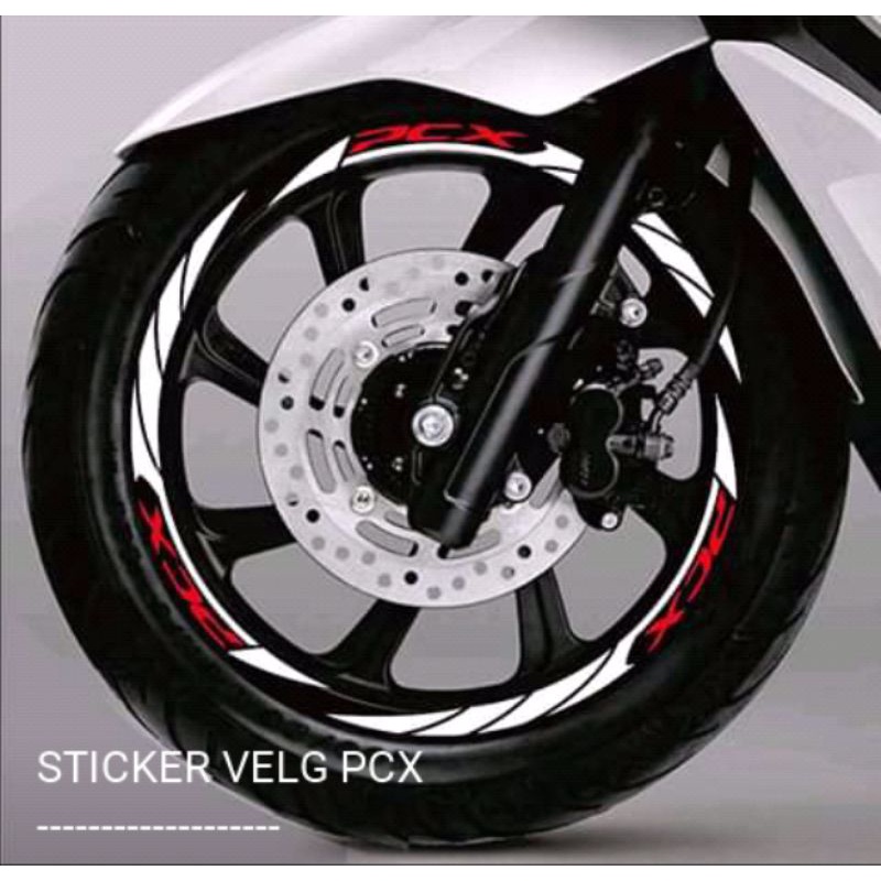 stiker cutting variasi lis pelek motor honda pcx