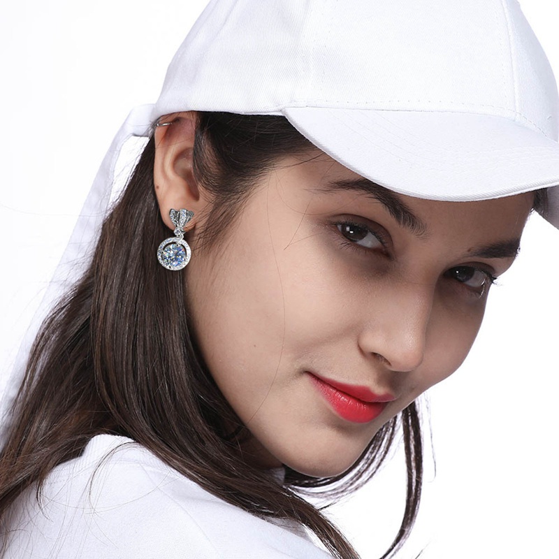 Fancyqube Anting Stud Bentuk Hati Bulat Besar Warna Emas Untuk Wanita