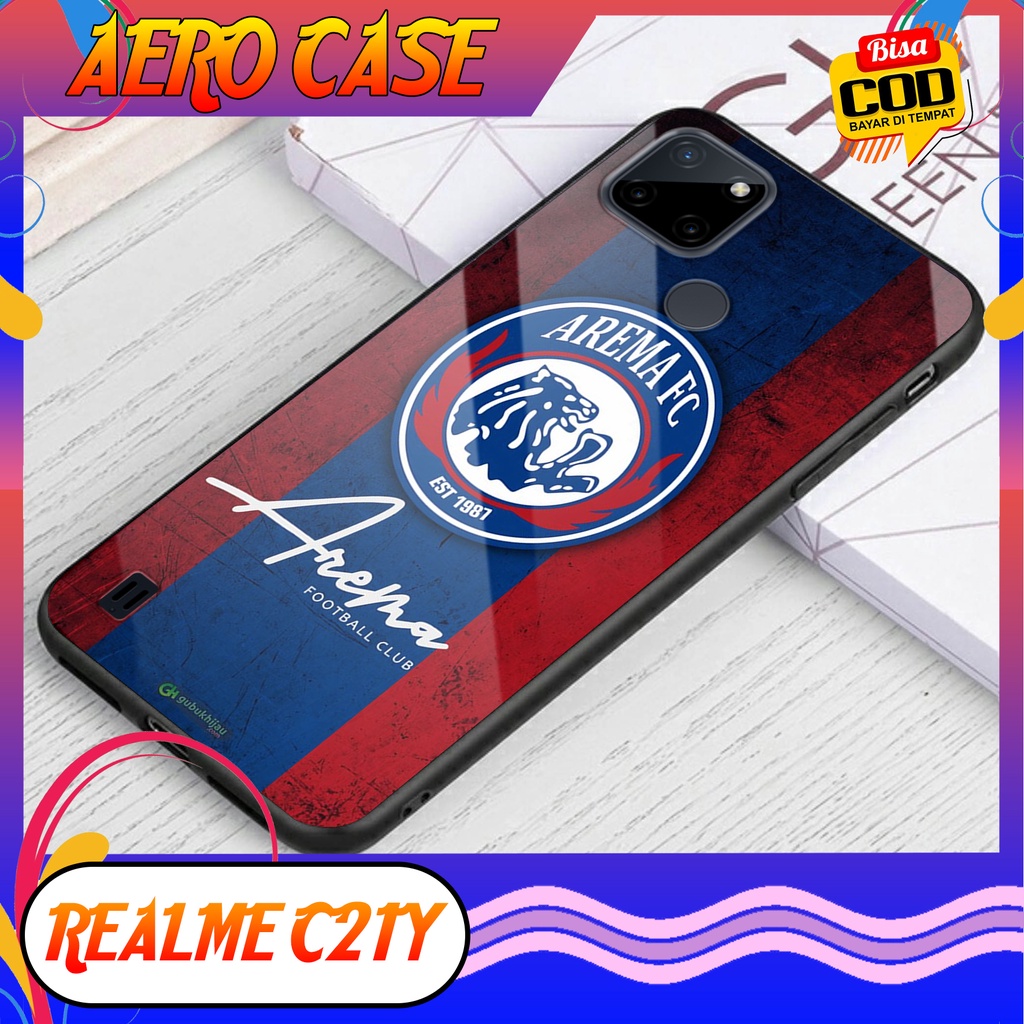 Case REALME C21Y - Casing REALME C21Y  Terbaru AERO CASE [ SEPAK BOLA ] Silikon Hp - Case Mewah - Ca