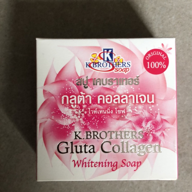 K BROTHERS GLUTA COLLAGEN / WHITENING SOAP/ SABUN THAILAND