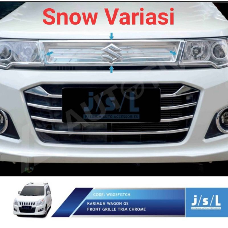 List Grill Depan Suzuki Wagon GS Chrome