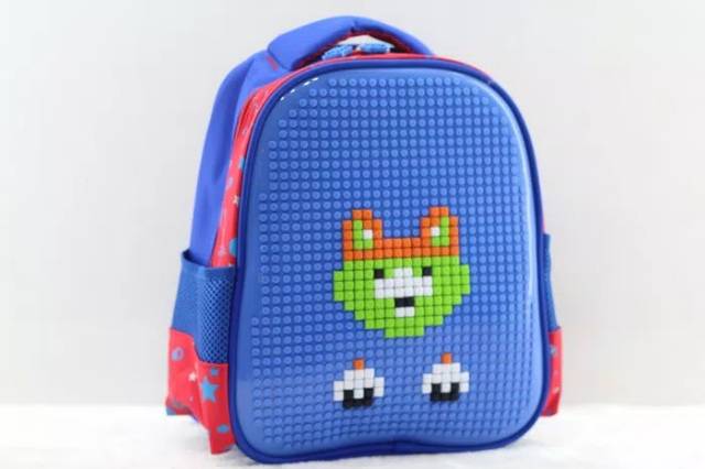 Tas sekolah anak bagpack bag backpack ransel Lego pixel