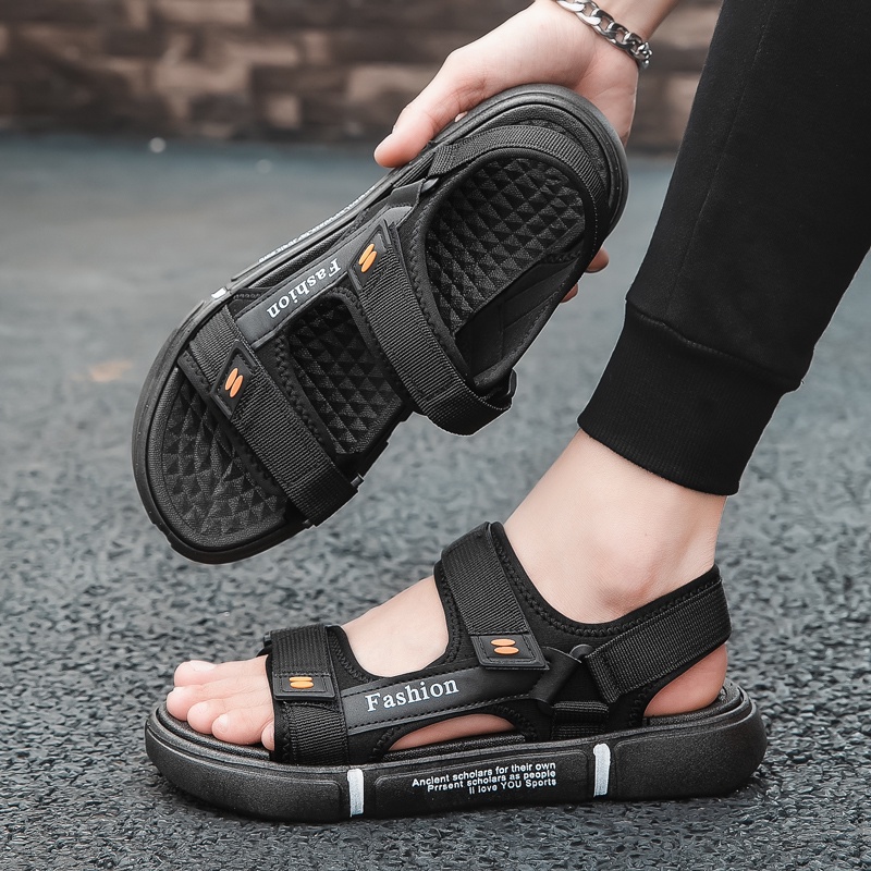 100% IMPOR Sepatu Sendal Pantai Pria Sandal Selop Karet pria Nyaman dan Berkualitas Original Sandal 