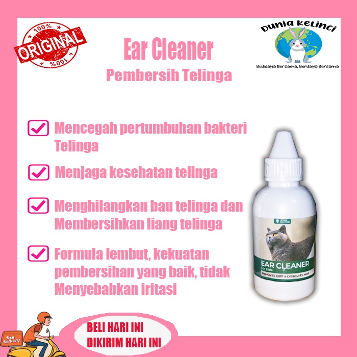 PEMBERSIH TELINGA KUCING EAR CLEANER GROOMING KUCING