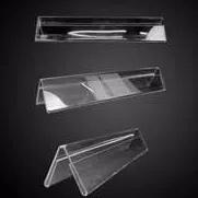 

Acrylic/akrilik name plate/ kartu nama panitia 8X30/ tempat reserved selipan kertas ☮➢ ☋