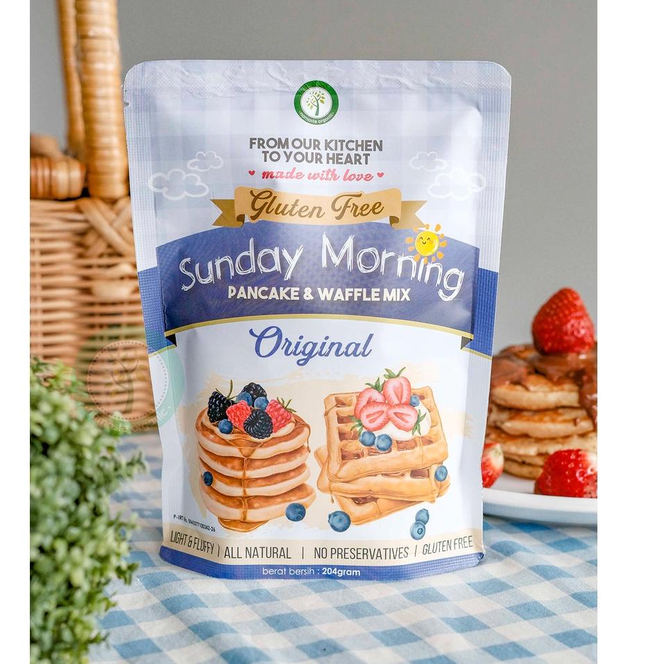 

Jxc31 GLUTEN FREE SUNDAY MORNING PANCAKE AND WAFFLE MIX - ORIGINAL 204GR .,..,.,,,,.,