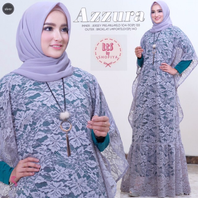 Azzura dress ori shofiya azzura brukat dress brukat gamis syari orishofiya kebaya brukat long dress