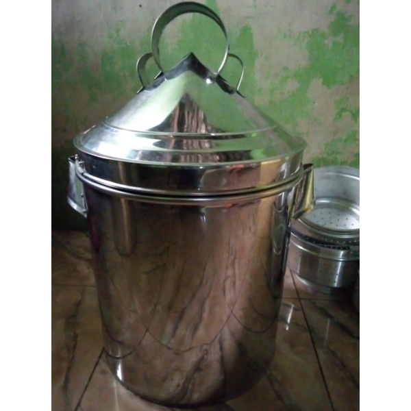 dandang kukus nasi 8 kg stenlis
