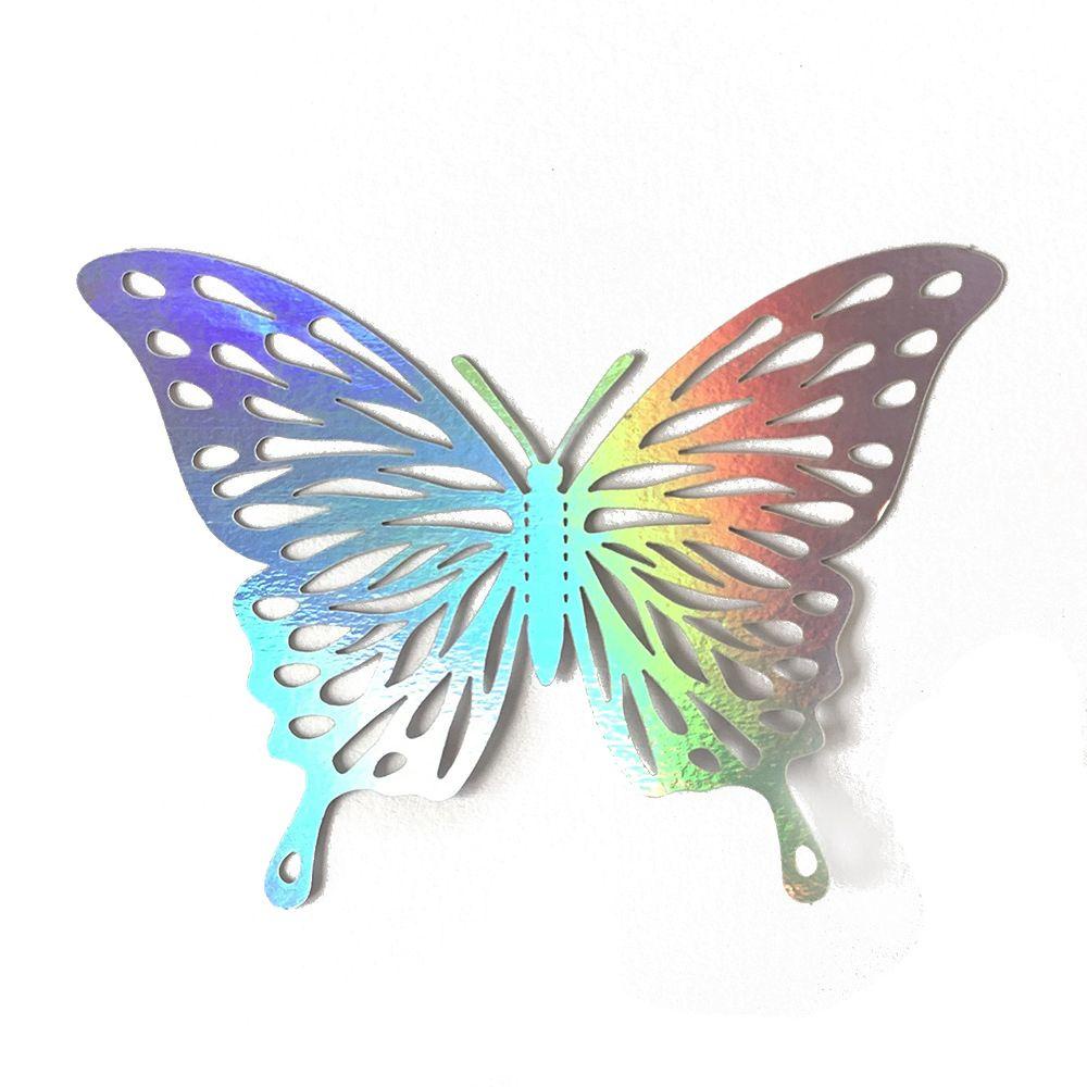 R-flower 12PCS/Pack 3D Butterfly Stiker Dinding Hadiah Pernikahan Nikmat Perlengkapan Pesta Berongga Kupu Decals