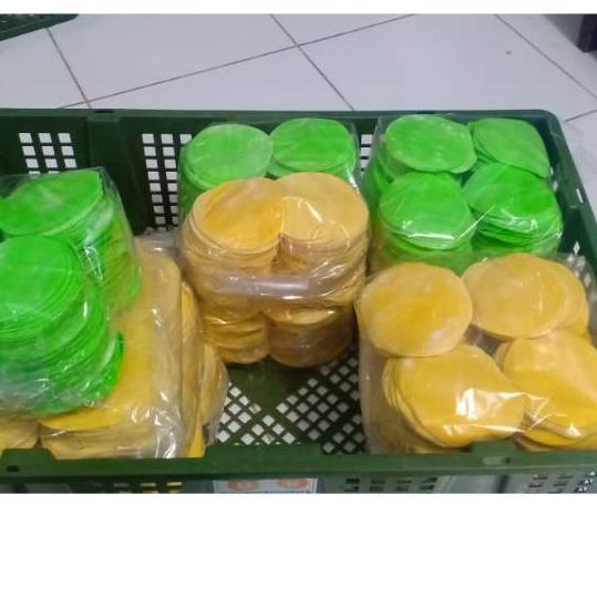 

[_09] Kulit dimsum warna uk.6,7,8,9 cm hijau atau kuning 100 lembar paling murah