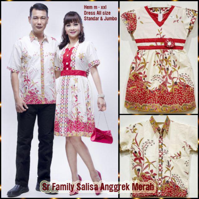Aneka Batik Sarimbit Family Salisa Anggrek / Couple Batik / Batik Sarimbit / Batik Solo Modern