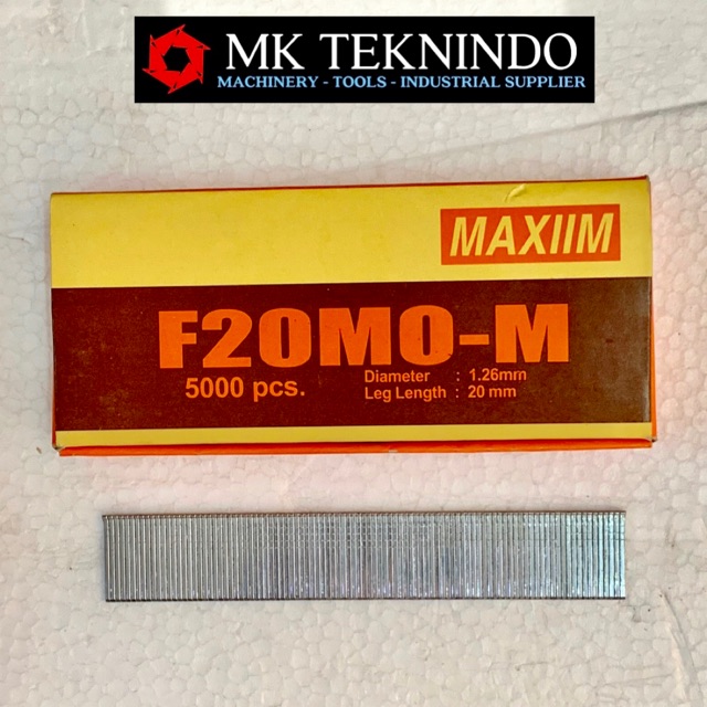 

MAXIIM F 20 REFILL AIR NAILER STAPLES STAPLER ISI MATA PAKU TEMBAK F20