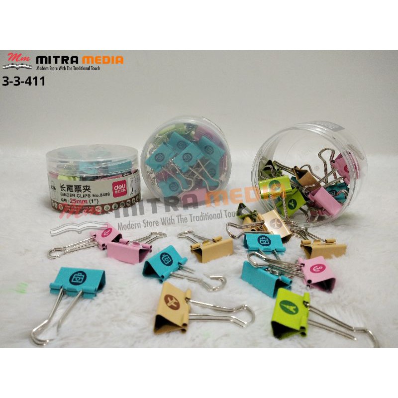

BINDER CLIP 111 ISI 24 PCS MOTIF TRAVEL AROUND