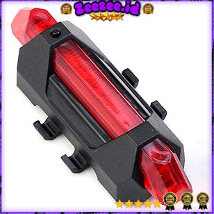 Lampu Sepeda 5 LED Taillight Rechargeable