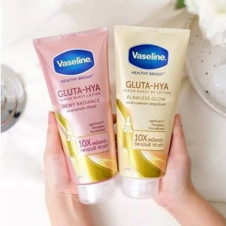 VASELINE GLUTA HYA SERUM BURST UV LOTION FLAWLESS BRIGHT DEWY RADIANCE 200ML/330 ML