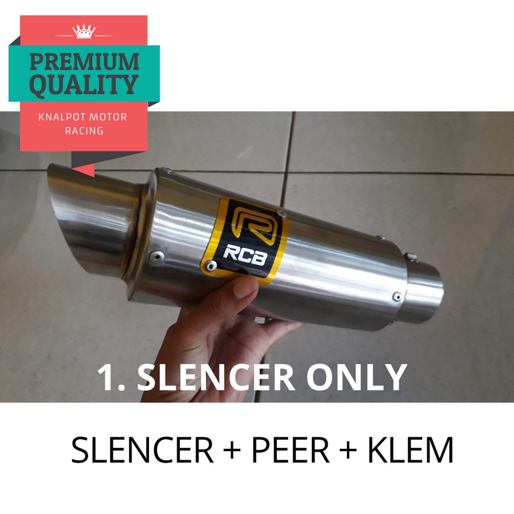 SILINCER KNALPOT RCB TITAN PABRIK GROSIR PURBALINGGA MOTOR RACING KAWASAKI NINJA YAMAHA VIXION