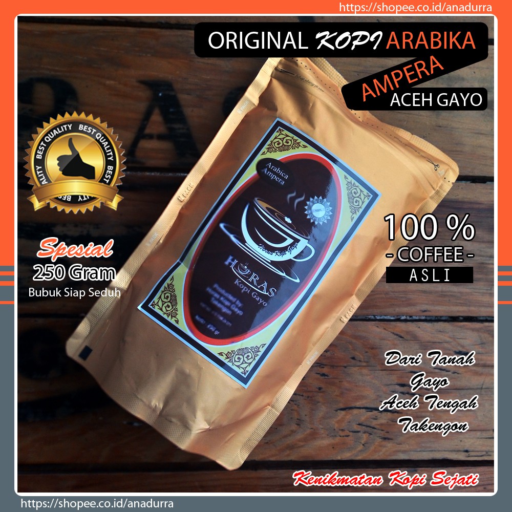 Kopi Aceh Gayo Arabika Ampera Spesial 250 Gram | Horas