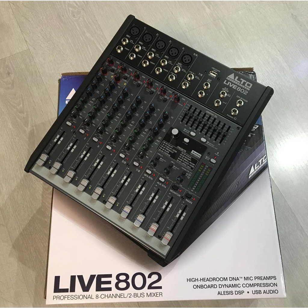 Mixer Audio Alto Live 802 Original efek alesis