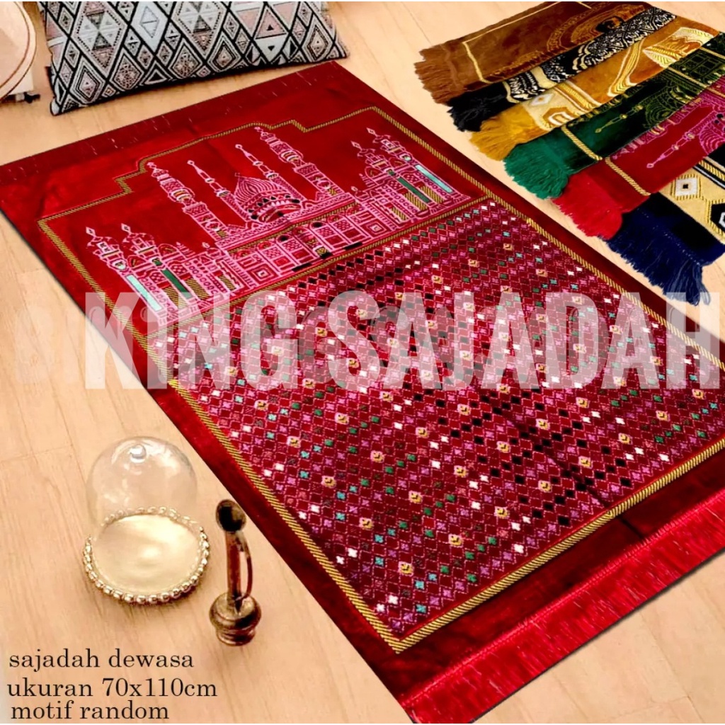 sajadah premium turki/sajadah turki/sajadah dewasa/sajadah turki 110X70/perlengkapan sholat