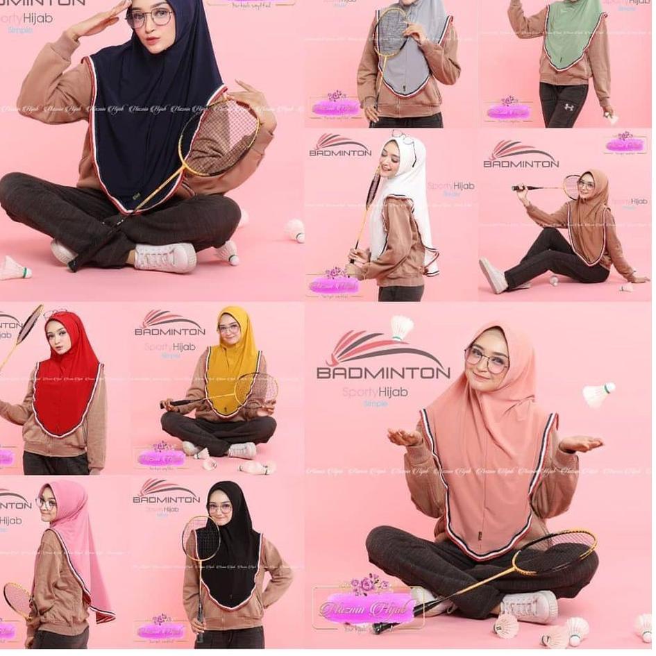 ❅ Jilbab Sporty jilbab syari / khimar jumbo / jilbab instan / jilbab khimar simple ➳