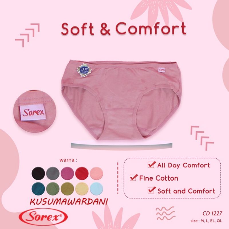 SOREX CD WANITA MINI BASIC CELANA DALAM SOREX 1227