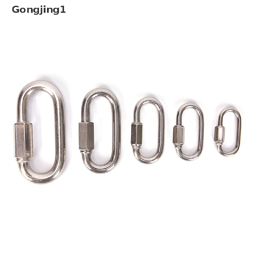 Gongjing1 Carabiner Bahan Stainless Steel Untuk Panjat Tebing