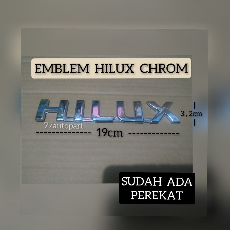 Emblem logo hilux chrom