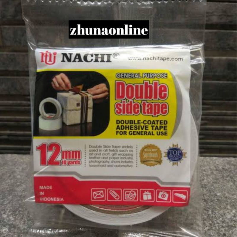 

DOUBLE SIDE TAPE NACHI 12MM DOUBLE TAPE NACHI STENGAH INCI