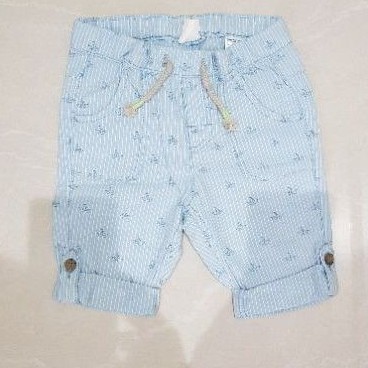 H&M celana 3/4 anak Laki-laki Blue ships size 74 preloved