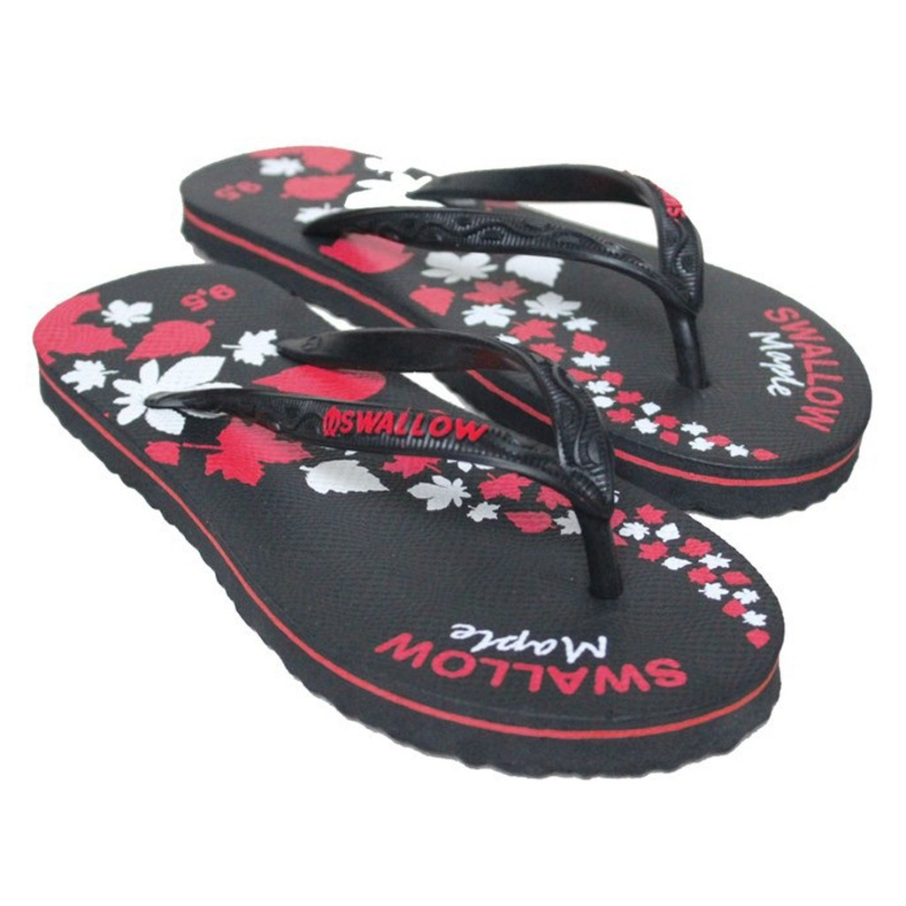 SANDAL JEPIT SWALLOW BLACK PEARL & MAPLE-MAPLE/MERAH( 9,5 )