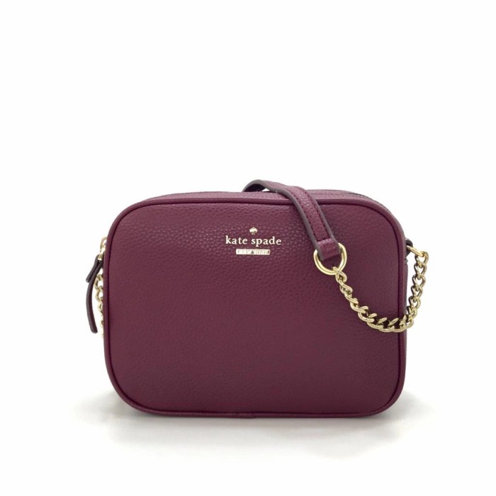 tas bahu Tas wanita Kate spade camera bag - Maroon terbaru tas wanita tas selempang wanita tas ranse