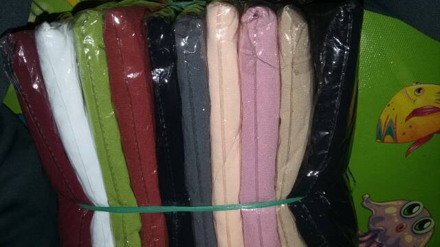 Khimar ceruti 2 layer serut samping belah samping jilbab instan pet antem kerudung syari instan