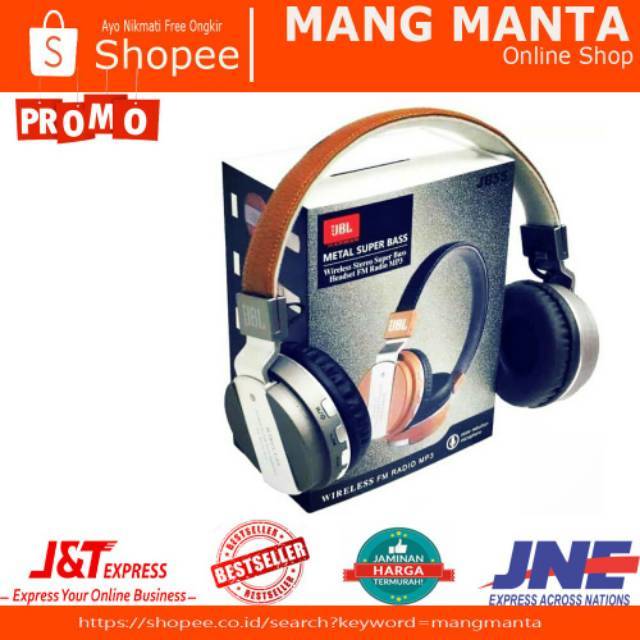Headphone JBL ms 99ic JBL JB55 HEADPHONE  BISA telphone Bluetooth  usb aux fm enjoy  your life