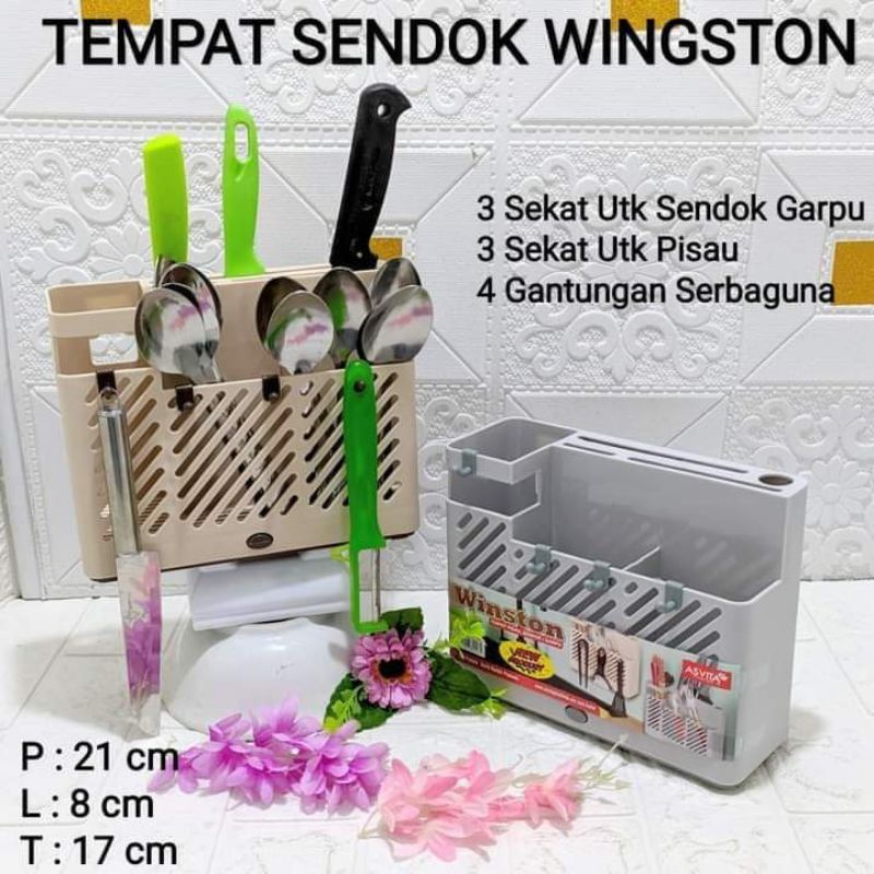 Asvita Tempat pisau/sendok/garpu Winston