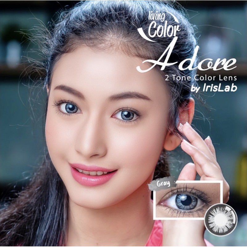 SOFTLENS LIVING COLOR ADORE MINUS -3.25 S/D -6.00 FREE LENSCASE