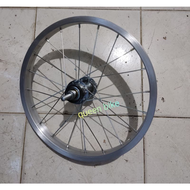 rim velg veleg peleg peleng alloy almini sepeda anak mini bmx 16x1.75/2.125 komplit siap pakai