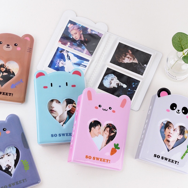 [kstuffind] Collect Book Photocard 2 Pocket So Sweet CollBook collection book kolbuk album foto 64 slot bentuk hati murah pc photo koleksi buku