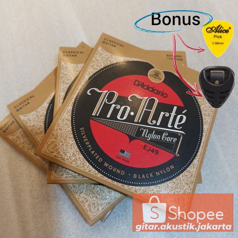 Senar D'addario d Addario ej49 black nilon