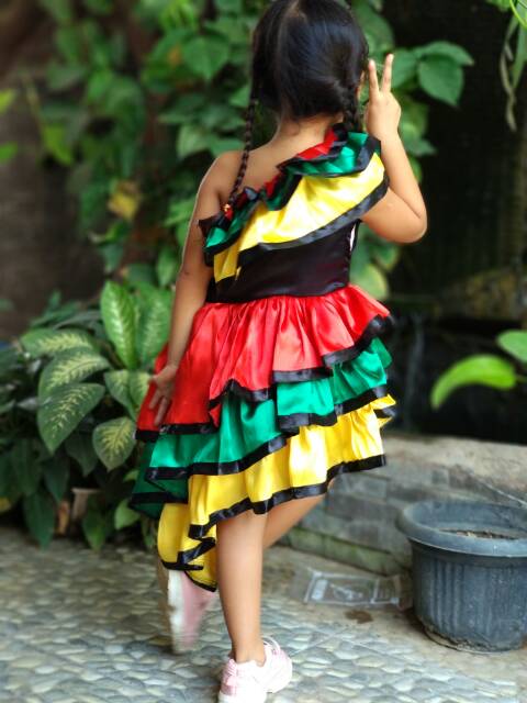 Baju Spanyol anak/kostum Spanyol anak /baju karnaval