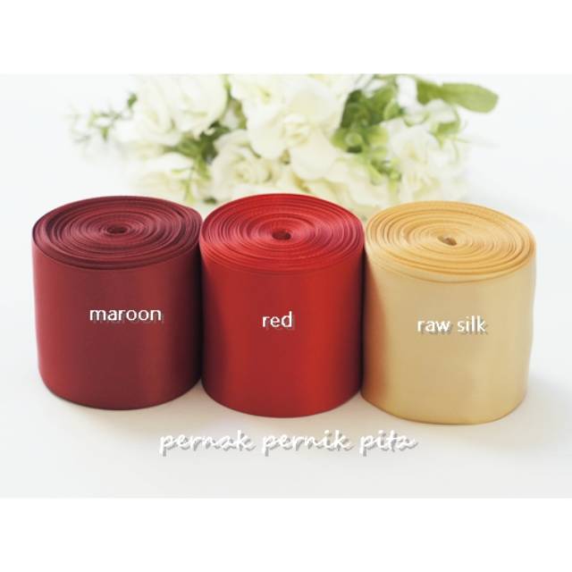 

PITA SATIN 2" (5CM) POLOS DOUBLE SIDE IMPORT / HRG PER-90CM