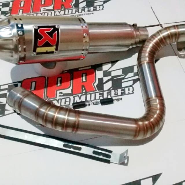 Knalpot Racing Akrapovic untuk KTM duke/KTM duke250 CC (Fulset PNP)
