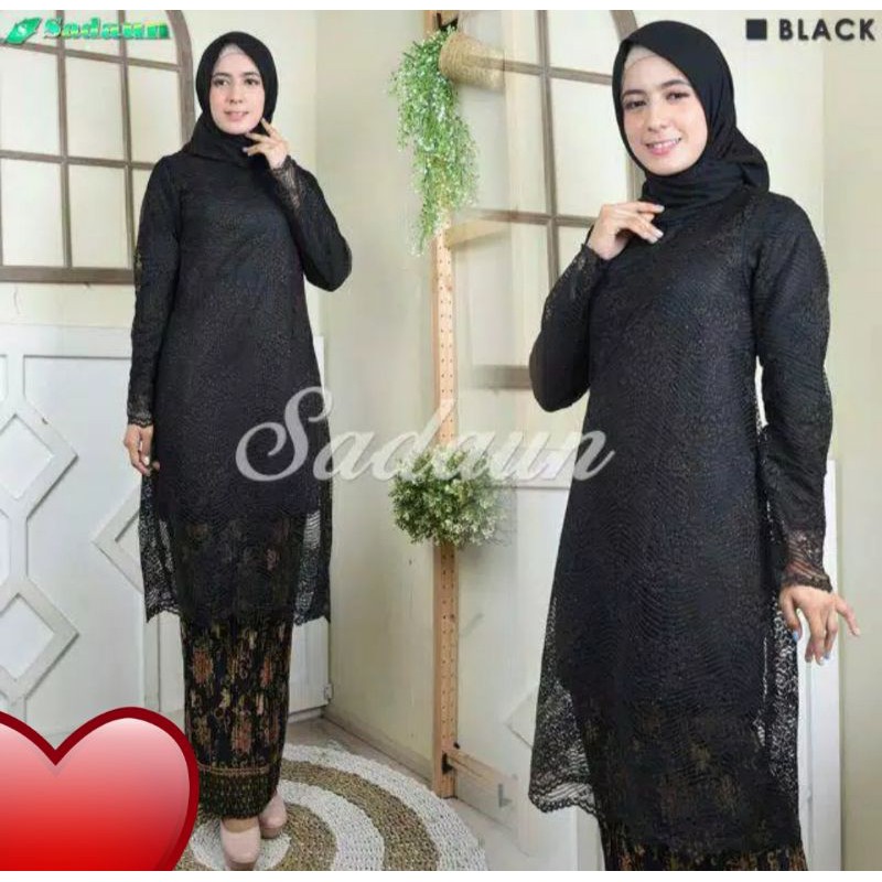 SETELAN BAJU KURUNG BROKAT/SETELAN KEBAYA JUMBO/BROKAT TUNIK