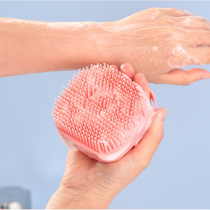 MARKAS88 Sikat Mandi Silikon Shower Brush Silicone Dispenser Peralatan Mandi Silikon Tempat Sabun