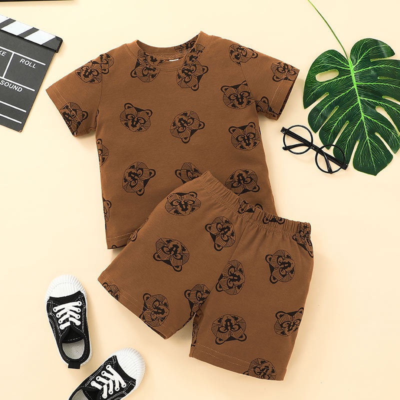 Setelan baju bayi cowok Tshirt set Racoon setelan baju anak cowok pakaian anak pakaian bayi