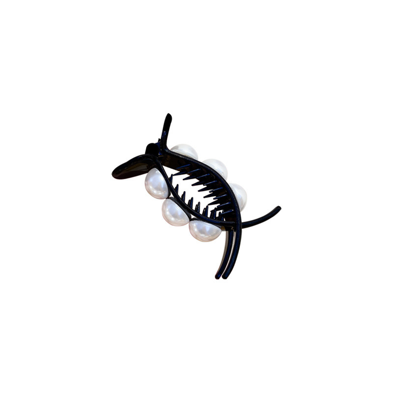 Fashion Wanita Aksesoris Korea Elegan Jepit Rambut Temperamen French Retro Pearl Clips Aksesoris Rambut