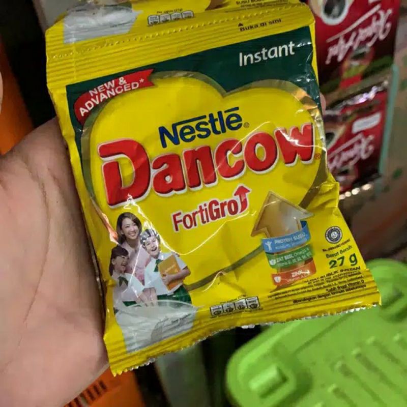 

Nestle Dancow sachet fortigro 27 g/susu Dancow 1 renceng 10 pcs