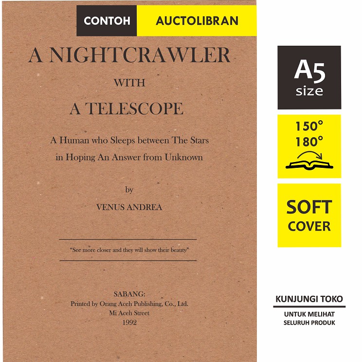 

AUCTOLIBRAN Planner Jurnal Notebook Custom Vintage A5 Softcover