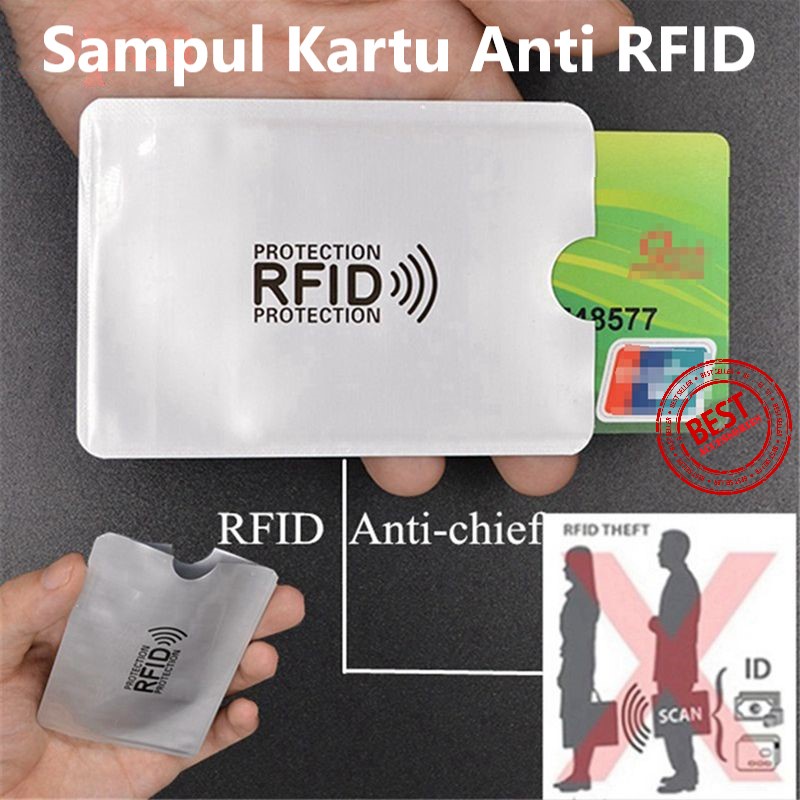 Sampul Kartu Anti RFID Protektor Anti Maling Data Credit Card