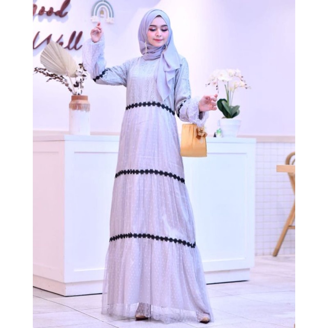 NK (0012) GAMIS AMANDA BROKAT (GROSIR KEBAYA TANAH ABANG)